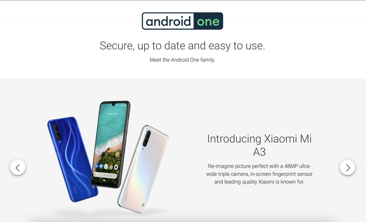 Sitio web de Android One