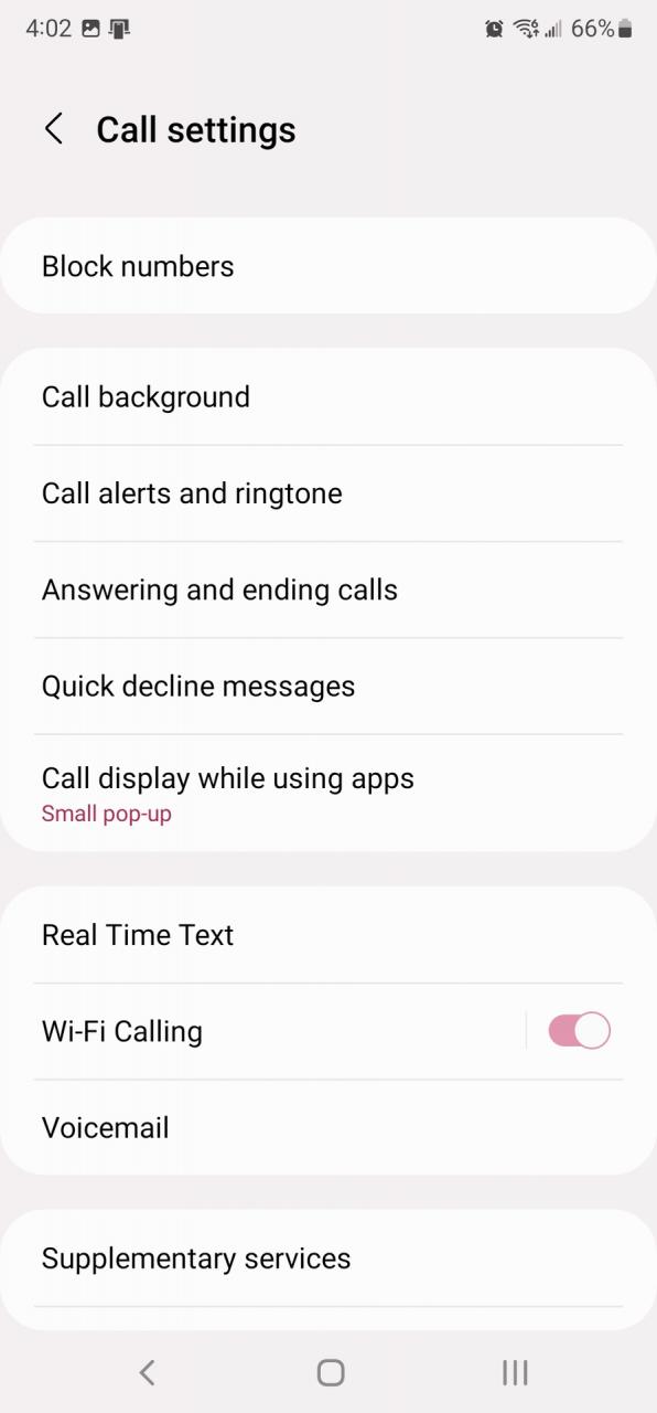 Bloquear número usando la aplicación Samsung Phone 1
