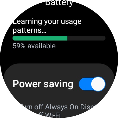 Galaxy Watch 4 Captura de pantalla Modo de ahorro de energía
