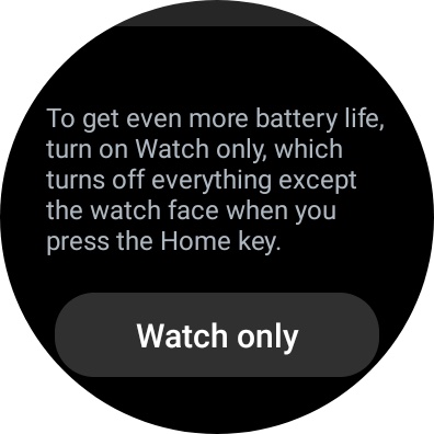 Solo reloj con captura de pantalla del Galaxy Watch 4