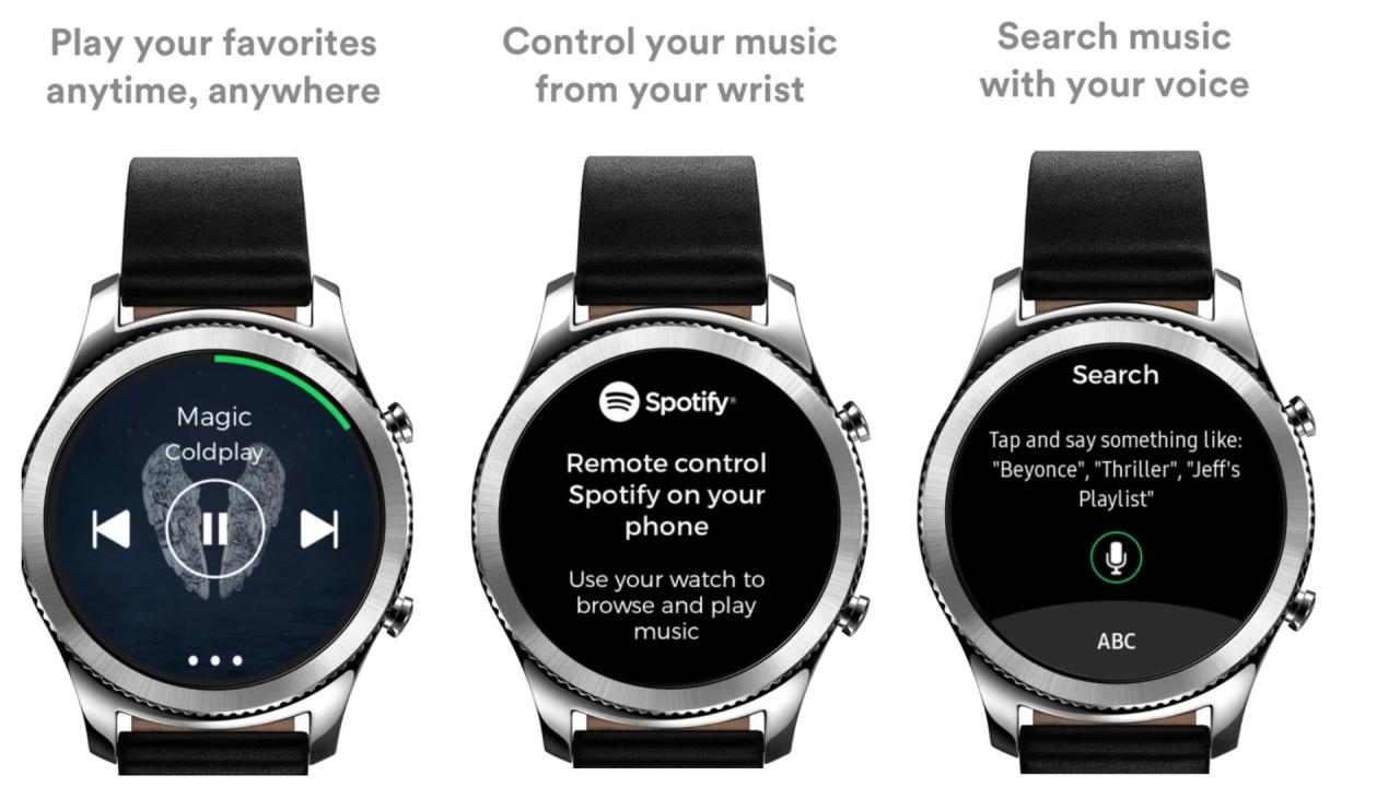 Las mejores aplicaciones de Spotify Galaxy Watch Active 2