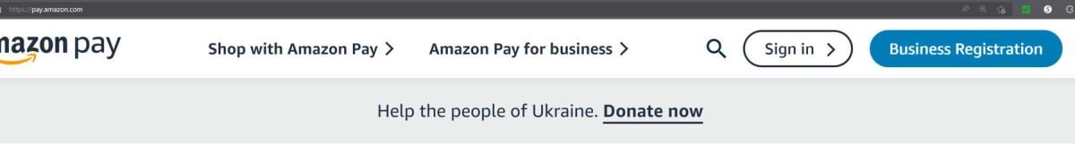 Página de inicio de pago de Amazon