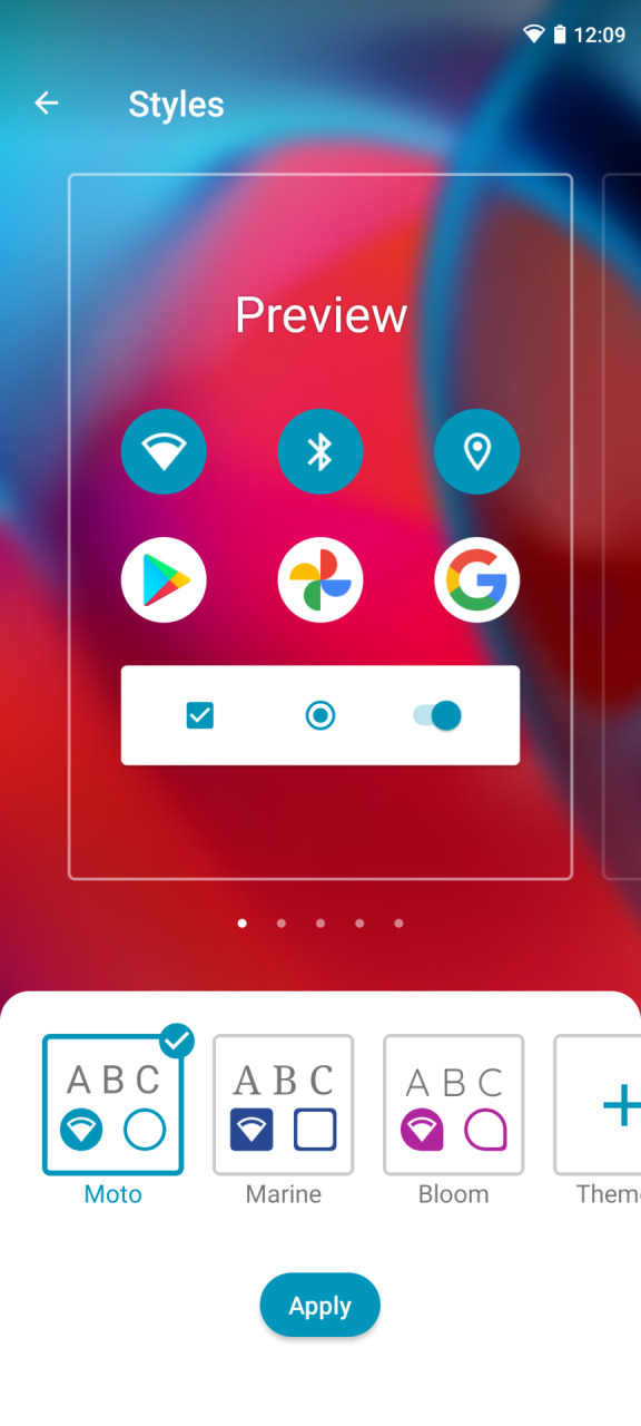 Ejemplos de capturas de pantalla de Motorola My UX 1