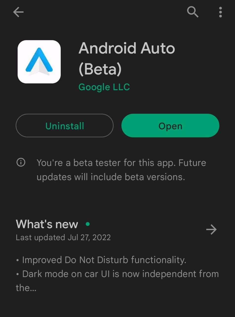 android auto tienda de Google Play